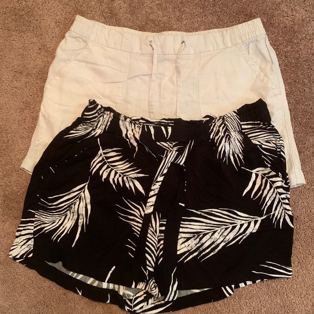 Linen shorts comfy stretchy size L